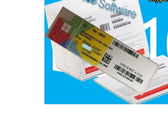 Boîte en ligne de l'activation DVD de pro paquet d'OEM de Windows 10 d'expédition de DHL